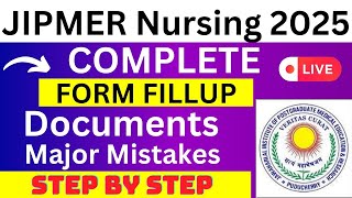 JIPMER Nursing 2025 Application Form  JIPMER Nursing Registration 2025How To Fill JIPMER 2025 Form [upl. by Sladen298]