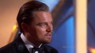 Leonardo DiCaprio exceptional winner speech at the 71st annual golden globe awards 2014 [upl. by Ejroj]