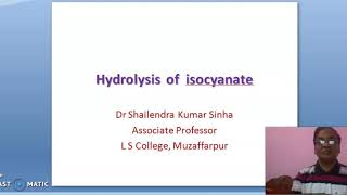 Hydrolysis of isocyanate [upl. by Onin789]