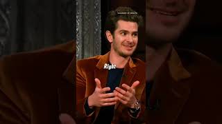 Andrew Garfield cherishes his mothers memories on Stephan Colbert show andrewgarfield shorts [upl. by Elicec]