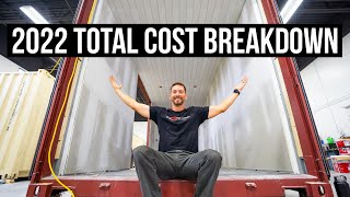 40ft Shipping Container Home  2022 TOTAL COST Breakdown [upl. by Caz]