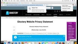 How to Increase browser Privacy Protection and Speed Mac OS X Firefox Ghostery [upl. by Onitnatsnoc420]