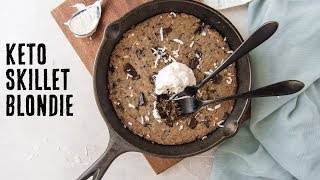 Keto Blondie in a Cast Iron Skillet [upl. by Kile]