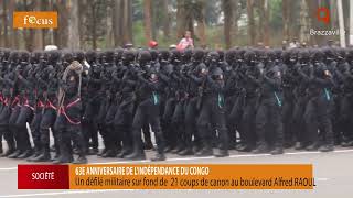 Le Congo fête le 63e anniversaire de son accession à lindépendance au rythme dun défilé militaire [upl. by Trellas]