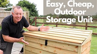 Outdoor Storage Unit  How to Build [upl. by Namreh417]