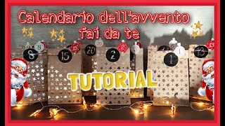 CALENDARIO DELLAVVENTO CON PENSIERI SPECIALI FAI DA TE  TUTORIAL 🎁  DIY TUTORIAL christmas [upl. by Ness]