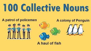 100 Collective Nouns List for Animals Things and Persons with PDF [upl. by Mirisola889]