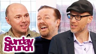 Ricky Gervais Karl Pilkington and Stephen Merchant Are Having a Laugh on Sunday Brunch [upl. by Magnus]