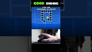 Geometry Dash Cube Trap GOOD Ending 😂 shorts [upl. by Ploch]