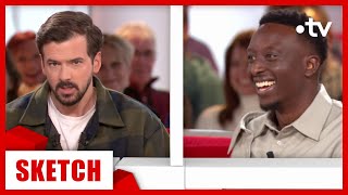 Ahmed Sylla mort de rire devant le sketch de Marc Antoine Le Bret Vivement Dimanche 14 janvier 2024 [upl. by Niwle778]