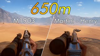 M1903 and MartiniHenry 650m bullet velocity comparison [upl. by Hoang]