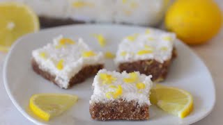 Lemon Drizzle Seed Cake Recipe  Raw Vegan Nutfree Glutenfree [upl. by Alissa]