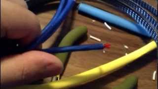 Nordost Blue Heaven LS RCA Cable Dissection and Retermination [upl. by Ammej]