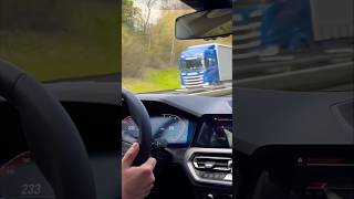 BMW G21 320i Top Speed Drive German Autobahn G20 bmw driving shorts [upl. by Nibla313]