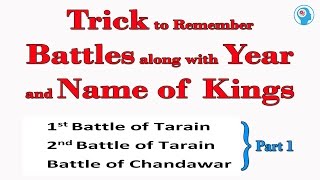 Trick to Remember Battles of Indian History Part 1  IAS SSC CDS Railway NDA [upl. by Martella960]