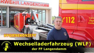 WLF der FF Langendamm Wechselladerfahrzeug Hygienekonzept [upl. by Idet283]