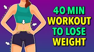 40Min Comprehensive Full Body Weight Loss Exercise Routine [upl. by Vinia]