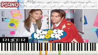 KNOCK KNOCK  NANON x Jorin 4EVE  Piano Cover amp Tutorial  MUSIC SHEET [upl. by Ardena663]