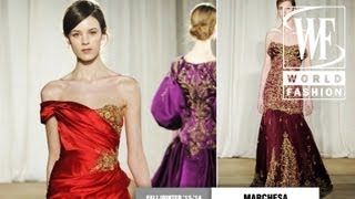 Marchesa FallWinter 201314 LookBook World Fashion Channel [upl. by Bagger]