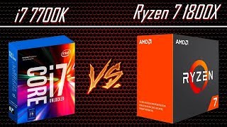 AMD Ryzen 7 1800X vs i5 7600K vs i7 7700K Titan X Pascal 12GB [upl. by Keon46]