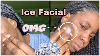 I RUBBED ICE CUBE ON MY FACE FOR 5 DAYS… DID IT WORK  RENEE MCKOY [upl. by Esenaj715]