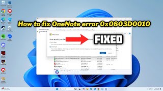 How to fix OneNote error 0x0803D0010 in Windows 1011 [upl. by Doyle18]