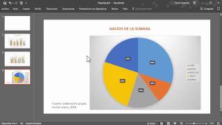 Cómo hacer gráficos estadísticos en Powerpoint [upl. by Atnauqal]