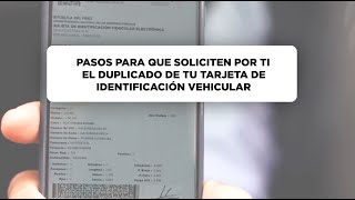 ABC Registral Pasos para que soliciten por ti el duplicado de tu TIV [upl. by Chak]