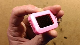 Pink solar flashlight Real or fake charging circuitry Place bets now [upl. by Htebzil]