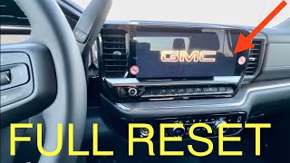 How To Reset 2022 Chevy Silverado GMC Sierra Trucks Infotainment System Control Modules 2023 2024 [upl. by Alemak]