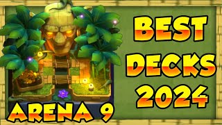 Best Arena 9 Decks Jungle Arena Decks in Clash Royale  Best Clash Royale Arena 9 DECKS 2024 [upl. by Aikin]