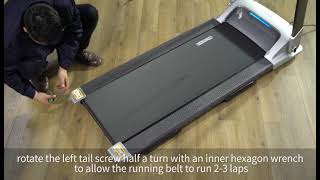 OVICX Treadmill：Adjusting the correct position of the running belt [upl. by Ivana669]