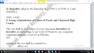 Sec14A GampW Act Preamble  Definitions  Saving Clause [upl. by Atinihc333]