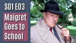 Maigret S01E03  Maigret Goes to School  full episode [upl. by Loferski]