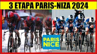 3 ETAPA PARIS NIZA 2024 DUELAZO HOY REMCO EGAN y ROGLIC [upl. by Dott]