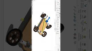 Steering Mechanism Animation automobile engineering solidworks animation mechanism mechanical [upl. by Atnauqal]