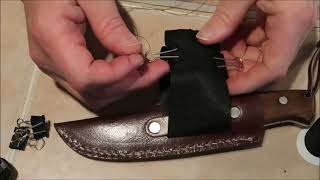 DIY Dangler for my Knife Sheath Part 2 [upl. by Etolas]