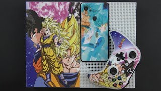 Skinit Dragon Ball Z Super Xbox One S Console  Pixel 2XL Premium Skin Installation and Review [upl. by Renaldo]