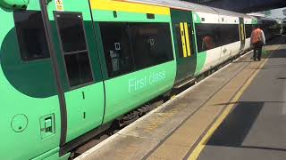 Southern Class 377 401377 146 Departure Clapham Junction for Portsmouth Harbour amp Bognor Regis [upl. by Ardnassak]