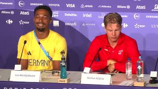 Markus Rooth Wins Olympic Decathlon Press Conference [upl. by Elleoj]