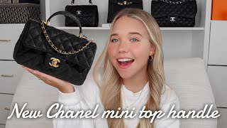 My Thoughts On The NEW CHANEL MINI WITH TOP HANDLE From 21S  The new it bag Worth it [upl. by Krell]