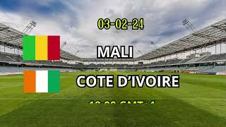 MALI COTE DIVOIRE mi temps QUART DE FINALE CAN 2024 resultat [upl. by Brooke12]