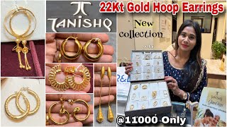 Tanishq Gold Hoop Earrings Designs 157Gm Starts🔥Gold Earrings Designs amp Price Tanishq Jewellery [upl. by Sisenej756]