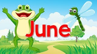 June  Fun Song for Kids  Month of the Year  Jack Hartmann [upl. by Oribella]