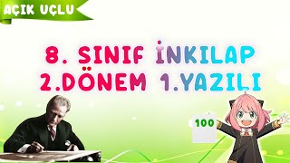 8 Sınıf İnkılap Tarihi 2 Dönem 1 Yazılı 2024 [upl. by Pain317]