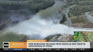 DWR conducting water releases at Oroville Dam [upl. by Leonore393]