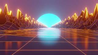 Audio Visualizer 80s Style Animation VJ LOOP [upl. by Nanreit]