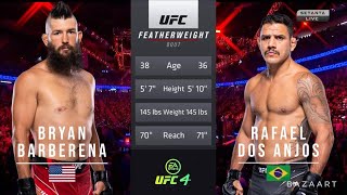 BRYAN BARBERENA VS RAFAEL DOS ANJOS FULL FIGHT UFC ON ESPN 42 [upl. by Vivien]