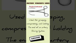 Artery forceps uses nursing education likeandsubscribe 👍 [upl. by Rebe]