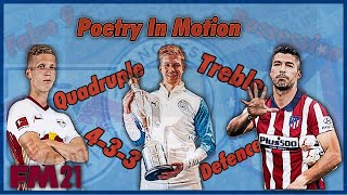 FM 21 433 Quadruple winning Possession tactic Poetry in Motion [upl. by Annaeerb]